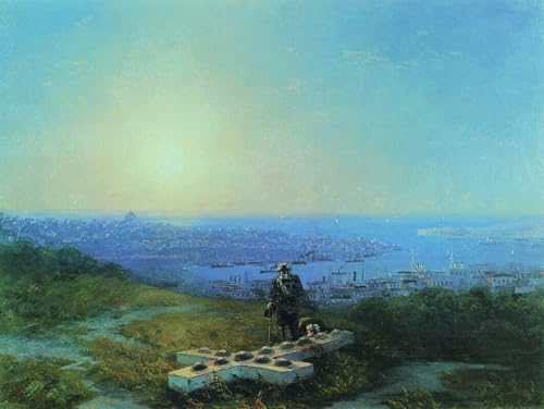 DTAUPREB Malen nach Zahlen für Erwachsene und Kinder Malakhov Hill DIY-Ölgemälde digitale Kits auf Leinwand Dekoration Ivan Aivazovsky von DTAUPREB
