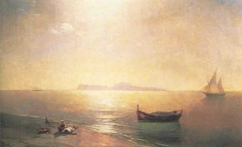 DTAUPREB Malen nach Zahlen für Erwachsene und Kinder Ruhe am Mittelmeer DIY-Ölgemälde digitale Kits auf Leinwand Dekoration Ivan Aivazovsky DTAUPREB Malen nach Zahlen für Erwachsene und Kinder Ruhe am Mittelmeer DIY-Ölgemälde digitale Kits auf Leinwand Dekoration Ivan Aivazovsky von DTAUPREB