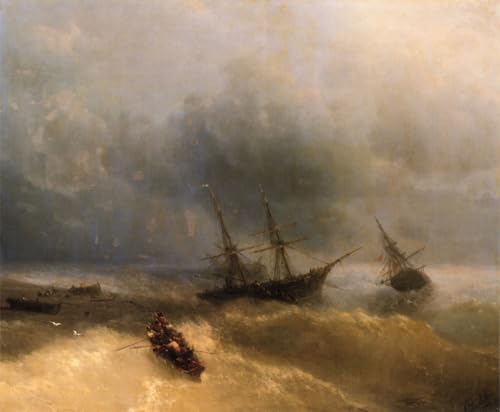DTAUPREB Malen nach Zahlen für Erwachsene und Kinder Schiffswrack DIY-Ölgemälde digitale Kits auf Leinwand Dekoration Ivan Aivazovsky DTAUPREB Malen nach Zahlen für Erwachsene und Kinder Schiffswrack DIY-Ölgemälde digitale Kits auf Leinwand Dekoration Ivan Aivazovsky von DTAUPREB