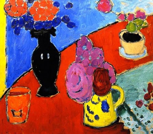 DTAUPREB Malen nach Zahlen für Erwachsene und Kinder Stillleben mit Vase und Krug DIY Ölgemälde Digitale Kits auf Leinwand Dekoration von DTAUPREB