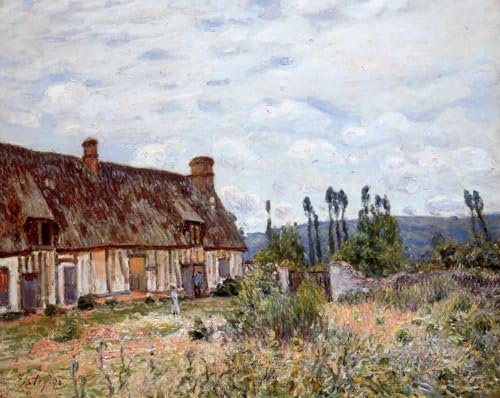 DTAUPREB Malen nach Zahlen für Erwachsene und Kinder Verlassenes Cottage Alfred Sisley DIY Ölgemälde Set Leinwand Geschenk DTAUPREB Malen nach Zahlen für Erwachsene und Kinder Verlassenes Cottage Alfred Sisley DIY Ölgemälde Set Leinwand Geschenk von DTAUPREB
