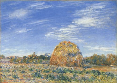 DTAUPREB Malen nach Zahlen für Kinder und Erwachsene Anfänger Heuhaufen Alfred Sisley DIY Ölgemälde Set Zeichnen auf Leinwand Kunstdekor DTAUPREB Malen nach Zahlen für Kinder und Erwachsene Anfänger Heuhaufen Alfred Sisley DIY Ölgemälde Set Zeichnen auf Leinwand Kunstdekor von DTAUPREB