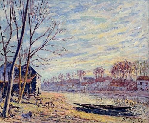 DTAUPREB Malen nach Zahlen für Kinder und Erwachsene Anfänger Landschaft Alfred Sisley DIY Ölgemälde Set Zeichnung auf Leinwand Kunstdekor DTAUPREB Malen nach Zahlen für Kinder und Erwachsene Anfänger Landschaft Alfred Sisley DIY Ölgemälde Set Zeichnung auf Leinwand Kunstdekor von DTAUPREB