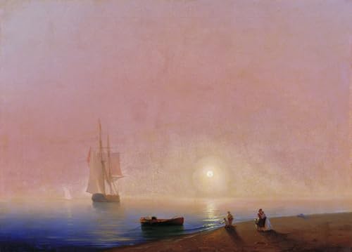 DTAUPREB Ölgemälde zum Selbermachen für Erwachsene und Kinder Abschiedsmalerei nach Zahlen mit Pinseln und Acrylpigmenten auf Leinwand Ivan Aivazovsky DTAUPREB Ölgemälde zum Selbermachen für Erwachsene und Kinder Abschiedsmalerei nach Zahlen mit Pinseln und Acrylpigmenten auf Leinwand Ivan Aivazovsky von DTAUPREB