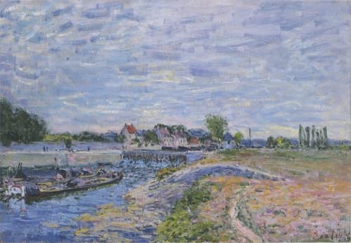 DTAUPREB Ölgemälde zum Selbermachen für Erwachsene und Kinder Dam Alfred Sisley Malen nach Zahlen mit Pinseln und Acrylpigment auf Leinwand DTAUPREB Ölgemälde zum Selbermachen für Erwachsene und Kinder Dam Alfred Sisley Malen nach Zahlen mit Pinseln und Acrylpigment auf Leinwand von DTAUPREB
