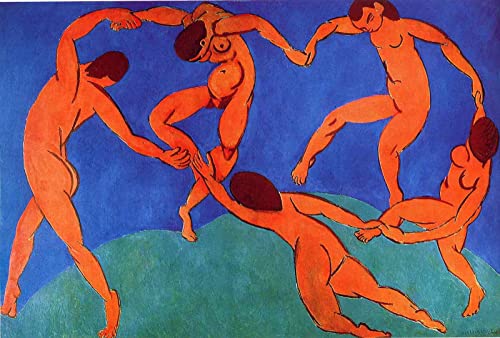 Henri Matisse Tanzen Malen nach Zahlen mit Pinsel und Acryl Pigment auf Leinwand von DTAUPREB