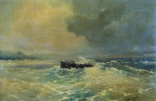 Malen nach Zahlen-Set für Anfänger Boot auf See DIY-Ölgemälde auf Leinwand mit Pinseln Acrylpigment Ivan Aivazovsky Malen nach Zahlen-Set für Anfänger Boot auf See DIY-Ölgemälde auf Leinwand mit Pinseln Acrylpigment Ivan Aivazovsky von DTAUPREB