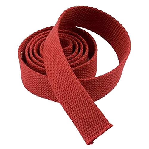 DTKJ Baumwoll-Gurtband für Taschengurte, 25 mm x 38 mm, hohe Zähigkeit, Rucksack-Gurtband, Nähband, DIY-Zubehör, 9,1 m, dunkelrot, 25 mm, DTKJ Baumwoll-Gurtband für Taschengurte, 25 mm x 38 mm, hohe Zähigkeit, Rucksack-Gurtband, Nähband, DIY-Zubehör, 9,1 m, dunkelrot, 25 mm, von DTKJ