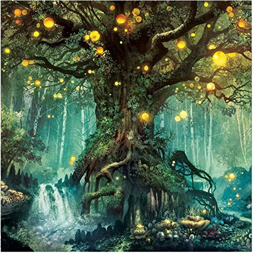 DTMEFJ 5D Diamant Malerei, Diamant Painting Kits, Alter Baum Diamant Gemälde Art Kits, Malen Nach Zahlen, Runde Vollbohr Kristall Strass Diamant Malerei für Home Dekoration Geschenk, 40x40 cm DTMEFJ 5D Diamant Malerei, Diamant Painting Kits, Alter Baum Diamant Gemälde Art Kits, Malen Nach Zahlen, Runde Vollbohr Kristall Strass Diamant Malerei für Home Dekoration Geschenk, 40x40 cm von DTMEFJ