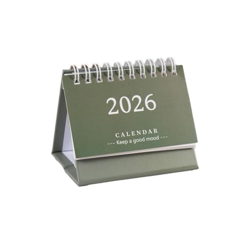 2026 Mini Tischkalender Desktop Notizblock Ornament Charmantes minimalistisches Design Frisches Ornament Englische Kalenderausgabe von DTREELS