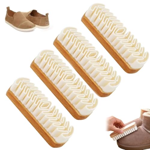 Wildleder-Schuhbürste und -Radiergummi, weicher Wildleder-Schuhbürstenreiniger, Nubuk-Schuhreinigungsbürste, Wildleder-Radiergummi for Turnschuhe, Leder und Wildleder von DTWEFF