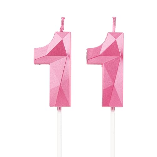 Geburtstagskerzen Zahlen 11,3D Rosa Kerzen Geburtstag für Kuchen geburtstagsdeko, Geburtstag Kerzen Zahlen, Geburtstagskerzen Kinder für Partys, Hochzeiten, Firmenfeiern, Jubiläen Geburtstagskerzen Zahlen 11,3D Rosa Kerzen Geburtstag für Kuchen geburtstagsdeko, Geburtstag Kerzen Zahlen, Geburtstagskerzen Kinder für Partys, Hochzeiten, Firmenfeiern, Jubiläen von DTXLX