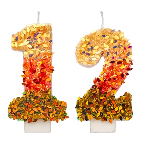 Pailletten Geburtstagskerzen 12 Zahlen, 3D Mehrfarbig 12st Geburtstagskerzen für Kuchen, handgemachte Glitter glänzend Geburtstag Kuchentopper - Perfekt für Thematische Geburtstagsfeiern Pailletten Geburtstagskerzen 12 Zahlen, 3D Mehrfarbig 12st Geburtstagskerzen für Kuchen, handgemachte Glitter glänzend Geburtstag Kuchentopper - Perfekt für Thematische Geburtstagsfeiern von DTXLX