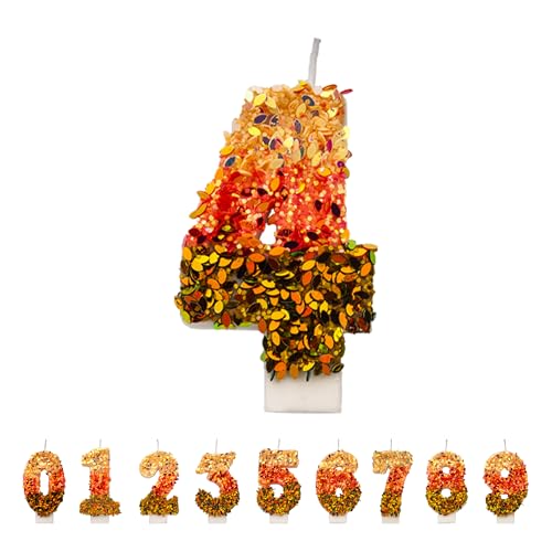 Pailletten Geburtstagskerzen 4 Zahlen, 3D Mehrfarbig 4st Geburtstagskerzen für Kuchen, handgemachte Glitter glänzend Geburtstag Kuchentopper - Perfekt für Thematische Geburtstagsfeiern Pailletten Geburtstagskerzen 4 Zahlen, 3D Mehrfarbig 4st Geburtstagskerzen für Kuchen, handgemachte Glitter glänzend Geburtstag Kuchentopper - Perfekt für Thematische Geburtstagsfeiern von DTXLX