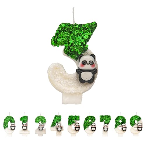 Panda Geburtstagskerzen 3 Zahlen, 3D Grün weiß 3st Geburtstagskerzen für Kuchen, handgemachte Glitter glänzend Geburtstag Kuchentopper - Perfekt für Thematische Geburtstagsfeiern Panda Geburtstagskerzen 3 Zahlen, 3D Grün weiß 3st Geburtstagskerzen für Kuchen, handgemachte Glitter glänzend Geburtstag Kuchentopper - Perfekt für Thematische Geburtstagsfeiern von DTXLX