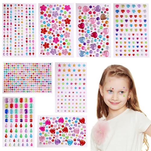Glitzersteine Selbstklebend, 8 Blätter Strasssteine Selbstklebend, Schmucksteine Aufkleber, Schmucksteine Selbstklebend Glitzer, für Handwerke Scrapbooking Nägel DIY Deko, verschiedene Formen Glitzersteine Selbstklebend, 8 Blätter Strasssteine Selbstklebend, Schmucksteine Aufkleber, Schmucksteine Selbstklebend Glitzer, für Handwerke Scrapbooking Nägel DIY Deko, verschiedene Formen von DTXYBC
