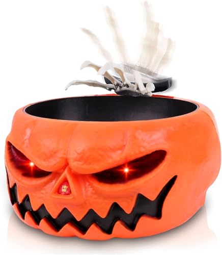 DTYDECLE Halloween Elektrische Kürbisschüssel, Kürbis Elektrische Süßigkeitenschale für Halloween Indoor Hause Deko DTYDECLE Halloween Elektrische Kürbisschüssel, Kürbis Elektrische Süßigkeitenschale für Halloween Indoor Hause Deko von DTYDECLE