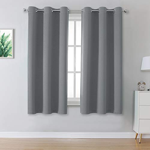 DUALIFE Mittelgraue Verdunkelungsvorhänge, wärmeisoliert, Raumverdunkelung, Verdunkelungsvorhänge für Schlafzimmer/Wohnzimmer, 96 x 114 cm lang, 2 Paneele, Taubengrau, Ösen oben DUALIFE Mittelgraue Verdunkelungsvorhänge, wärmeisoliert, Raumverdunkelung, Verdunkelungsvorhänge für Schlafzimmer/Wohnzimmer, 96 x 114 cm lang, 2 Paneele, Taubengrau, Ösen oben von DUALIFE