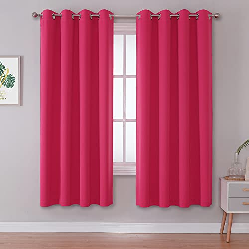 Solide Hot Pink Vorhänge für Schlafzimmer 183 cm Länge Himbeere Sorbet Hot Pink Raumverdunkelungsvorhänge für Mädchen Zimmer Dekoration Thermoisoliert Verdunkelung Fenstervorhang 132x183 cm Ösen oben Solide Hot Pink Vorhänge für Schlafzimmer 183 cm Länge Himbeere Sorbet Hot Pink Raumverdunkelungsvorhänge für Mädchen Zimmer Dekoration Thermoisoliert Verdunkelung Fenstervorhang 132x183 cm Ösen oben von DUALIFE