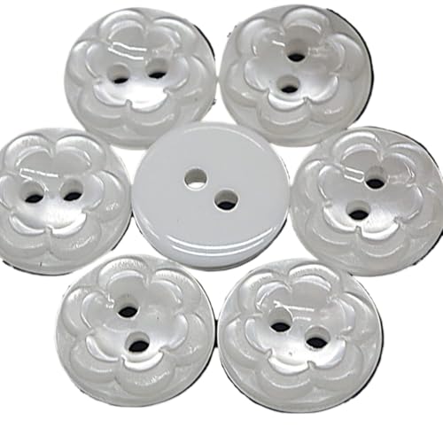 DUANGYMM Bastelknöpfe, 1000 Stück Harzknöpfe for Nähen, Scrapbooking, runde Blumen, Zwei Löcher, 12,5 mm Durchmesser, runder Knopf for DIY, handgefertigte Kleidung, Bastelzubehör DUANGYMM Bastelknöpfe, 1000 Stück Harzknöpfe for Nähen, Scrapbooking, runde Blumen, Zwei Löcher, 12,5 mm Durchmesser, runder Knopf for DIY, handgefertigte Kleidung, Bastelzubehör von DUANGYMM