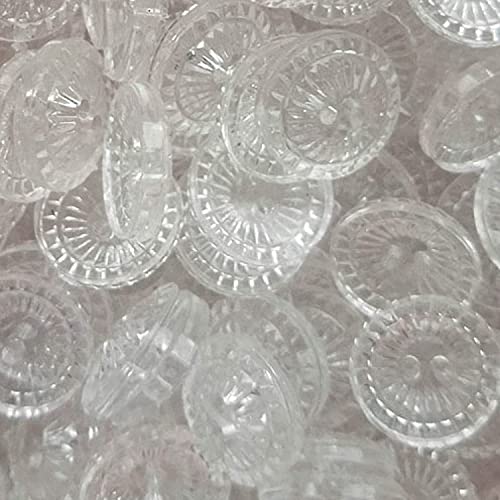 DUANGYMM Bastelknöpfe, 50 Stück Harzknöpfe mit 2 Löchern, transparente Farbe for Hemden, Kleidung, 13 mm, rund, for DIY, handgefertigte Kleidung, Bastelzubehör DUANGYMM Bastelknöpfe, 50 Stück Harzknöpfe mit 2 Löchern, transparente Farbe for Hemden, Kleidung, 13 mm, rund, for DIY, handgefertigte Kleidung, Bastelzubehör von DUANGYMM