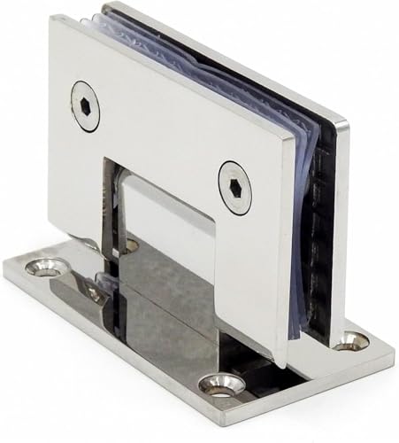 DUANGYMM Glastürscharnier, Rahmenloses Glastürscharnier aus Edelstahl, 90 Grad Badezimmer-Klemme, Spiegelleuchte, Badezimmer-Klappglas-Clip DUANGYMM Glastürscharnier, Rahmenloses Glastürscharnier aus Edelstahl, 90 Grad Badezimmer-Klemme, Spiegelleuchte, Badezimmer-Klappglas-Clip von DUANGYMM