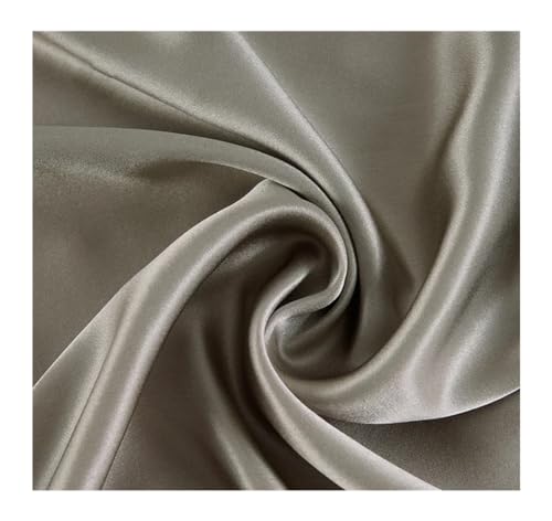 DUANGYMM Seidenstoff, Satinstoff, 99% Seide, 19 Momme, Charmeuse, gewebt, Mehrfarbig, 112 cm breit, 1 Meter DUANGYMM Seidenstoff, Satinstoff, 99% Seide, 19 Momme, Charmeuse, gewebt, Mehrfarbig, 112 cm breit, 1 Meter von DUANGYMM