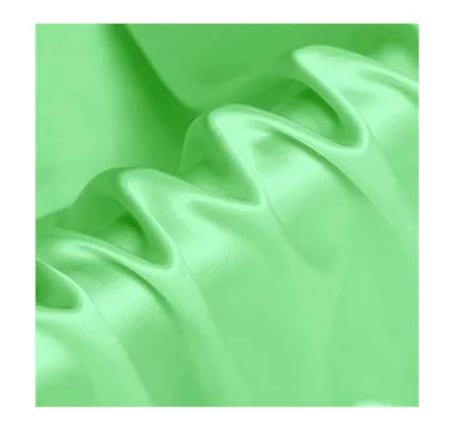 DUANGYMM Seidenstoff, Satinstoff, Elastischer Seidensatinstoff, 108 cm Breite, 19 mm Dicke, 2 m Länge, Mehrfarbig von DUANGYMM