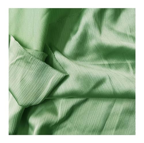 DUANGYMM Seidenstoff, Satinstoff, Polyester Crinkled Satin Chiffon Stoff 1,5 Meter Breite Multicolor 1-10 Meter Länge(30 Water En8,2Meters X 1.5Meter) von DUANGYMM