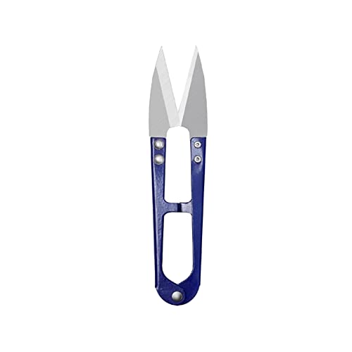 DUANGYMM U-förmige Nähschere, 2 Stücke Schneiden Nähen Schere Schere Kreuzstich Stickschere Schneiderschere Stoffbedarf Garnschere Faden(Blue) von DUANGYMM