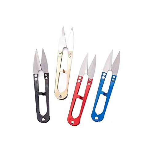 DUANGYMM U-förmige Nähschere, 4 Stück praktische Nähscherenzangen U-Form-Knipser Garn Edelstahl Stickerei Handwerk Schneiderschere Praktische Schere DUANGYMM U-förmige Nähschere, 4 Stück praktische Nähscherenzangen U-Form-Knipser Garn Edelstahl Stickerei Handwerk Schneiderschere Praktische Schere von DUANGYMM
