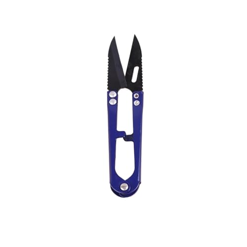 DUANGYMM U-förmige Nähschere, 5 Stück U-förmige Schere, Garnschere, Fadenschneider, Stickerei, Handwerk, Schneiderschere for Haushaltsfäden, Nähgarn, Schneidezubehör(Blue) von DUANGYMM