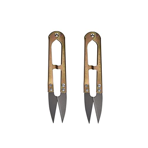 DUANGYMM U-förmige Nähschere, Schere aus Edelstahl, Mini-Schneider, kleine Schere, Näh-Trimmzange, Stickwerkzeug, Zubehör, Mehrzweck, 2 Stück DUANGYMM U-förmige Nähschere, Schere aus Edelstahl, Mini-Schneider, kleine Schere, Näh-Trimmzange, Stickwerkzeug, Zubehör, Mehrzweck, 2 Stück von DUANGYMM