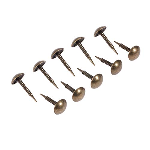 Polsternägel 100 Stück Messing-Schmuck-Holzkisten-Nägel, Tür- und Möbelbeschläge, 8 x 15 mm, geeignet for Schulbüro von DUANGYMM