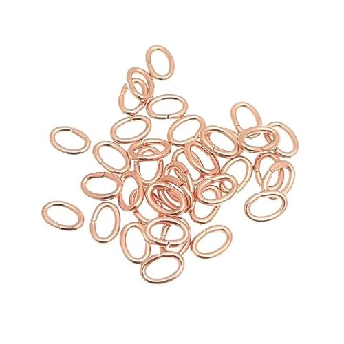 100 teile/los Edelstahl Gold Rose Gold Farbe Oval Form Biegering Split Ring Stecker für DIY Schmuck Machen Erkenntnisse Handwerk von DUANIA