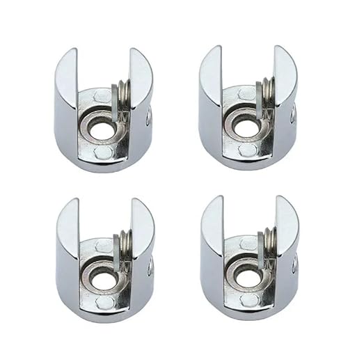 DUANSIYU Glasklemme 4 Teile/los Glas Klemme Glas Klammern Unterstützung Klammern Klemmen for 8mm/10mm/12mm Glashalter Edelstahl(K136-12 4pcs) von DUANSIYU