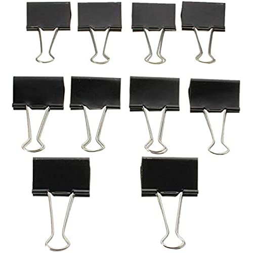 12 Stück große Foldback-Binder-Clips, 51 mm, schwarz, Metall, Foldback-Clips für Schule, Heimbedarf 12 Stück große Foldback-Binder-Clips, 51 mm, schwarz, Metall, Foldback-Clips für Schule, Heimbedarf von DUANxiaoyanK