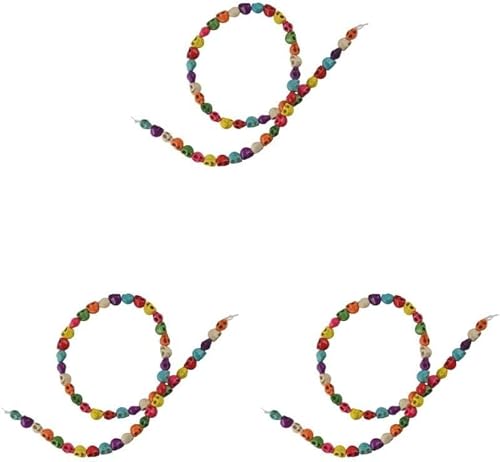 Abstandshalter, türkis, geschnitzte Totenkopf-Perlen, Schmuckherstellung, Abstandshalter, für DIYSchmuck (3 Stränge) von DUANxiaoyanK