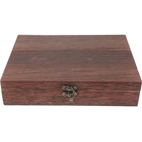 DUANxiaoyanK 1 x Aufbewahrungsbox aus Holz mit Deckel, dekorative Schmuckschatulle, Andenken, Schatztruhe für Halsketten, Kosmetik, Heimbüro DUANxiaoyanK 1 x Aufbewahrungsbox aus Holz mit Deckel, dekorative Schmuckschatulle, Andenken, Schatztruhe für Halsketten, Kosmetik, Heimbüro von DUANxiaoyanK
