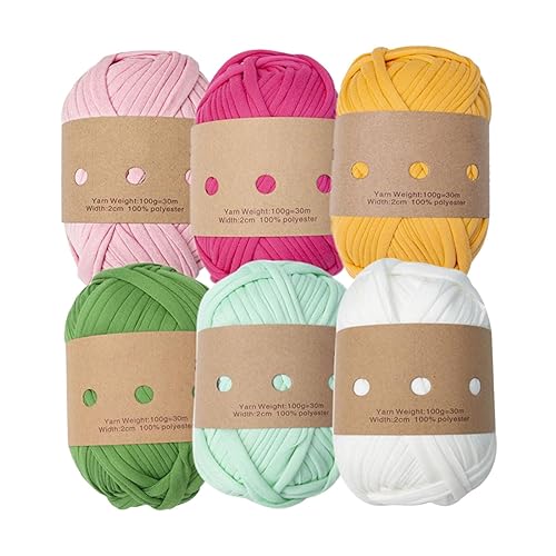Garn, Strickgarn-Set, für kleine Garnprojekte, Handwerk (6 Rollen) (02) von DUANxiaoyanK