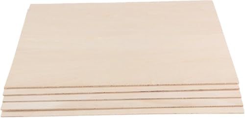 Lindenholzplatten, unlackierte Holzplatten, Bastelholzbretter, zum Basteln, Modellbau (20 x 10 x 0,2 cm), 10 Stück von DUANxiaoyanK