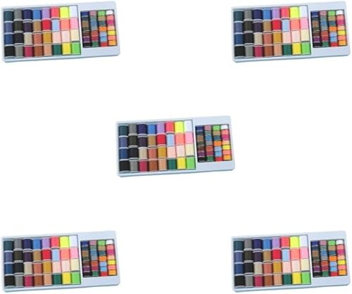 Nähgarn-Set, Nähgarnspulen, Spulenset, für Kunsthandwerksprojekte, Quilten, Kleidung (5 Sets) von DUANxiaoyanK
