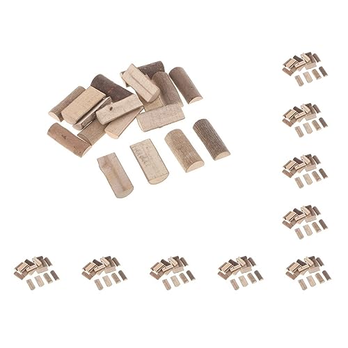 Natürliches Halbholzscheiben-Set, unlackierte Halbholzscheiben, für Bastelarbeiten, Dekoration (10 Sets) von DUANxiaoyanK