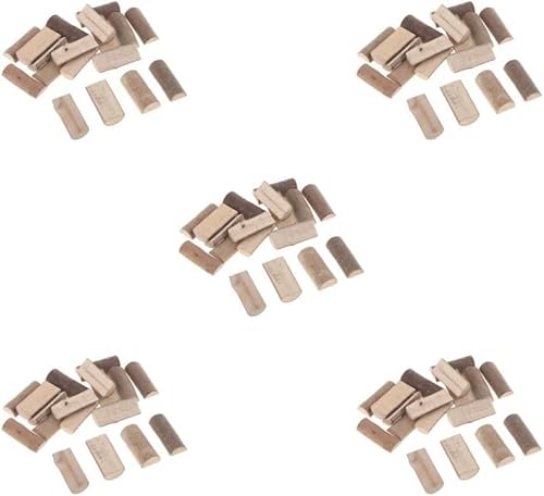 Natürliches Halbholzscheiben-Set, unlackierte Halbholzscheiben, für Bastelarbeiten, Dekoration (5 Sets) von DUANxiaoyanK