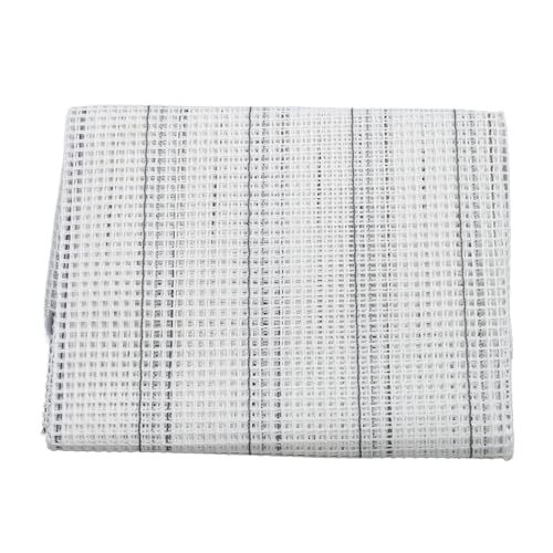 Netz-Leinwandbögen, blanko, Haken, Netzstoff, Knüpfhaken, Teppich für Stickerei, Stricken, Häkelprojekte (50 x 100 cm) von DUANxiaoyanK