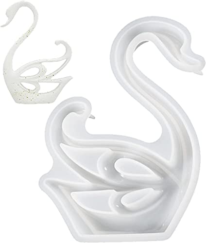Schwanen-Harz-Silikonform, Schwan-Silikonform, Aromatherapie, Kristall, Epoxidharz, Bastelform für Heimdekoration, Handwerk (Farbe/B) von DUANxiaoyanK