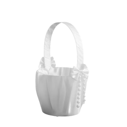 DUBTEDHOU Hochzeit Korb Blume, Hochzeit Kreative Perle Knoten Braut Hochzeit Blumenmädchen Streuung Blütenblätter DUBTEDHOU Hochzeit Korb Blume, Hochzeit Kreative Perle Knoten Braut Hochzeit Blumenmädchen Streuung Blütenblätter von DUBTEDHOU