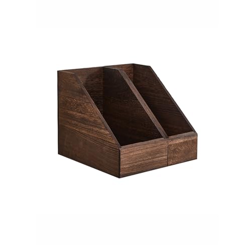 Holzschreibtisch Lagerung, Aktenordnerhalter Zeitschriftenständer 2 Stk von DUBTEDHOU