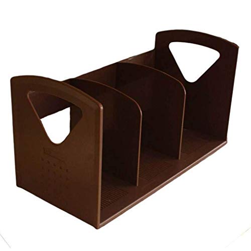 Holzschreibtisch Lagerung, Desktop-Datei-Organizer, mehrfarbig(Brown) von DUBTEDHOU