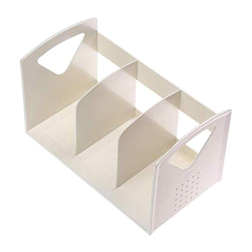 Holzschreibtisch Lagerung, Desktop-Datei-Organizer, mehrfarbig(White) von DUBTEDHOU